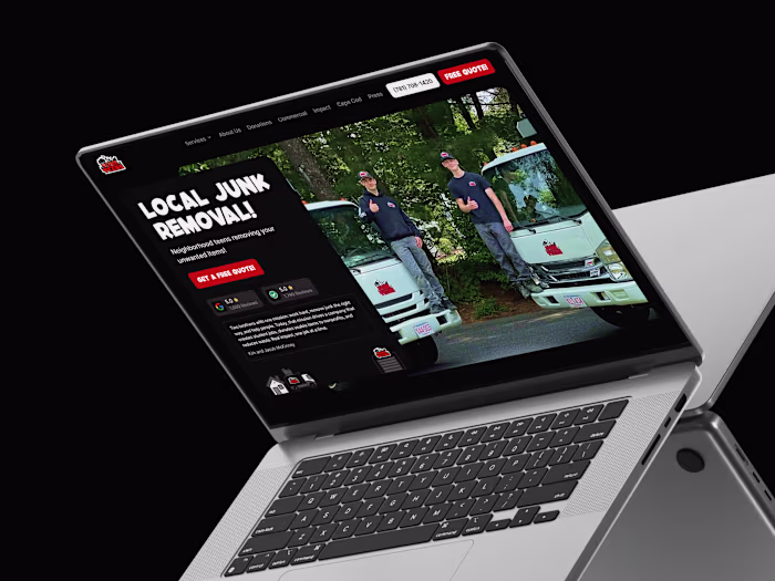 Junk Teens — Homepage Website Design