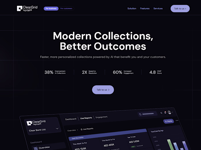 Designing and Developing ClearGrid's Website from scratch 