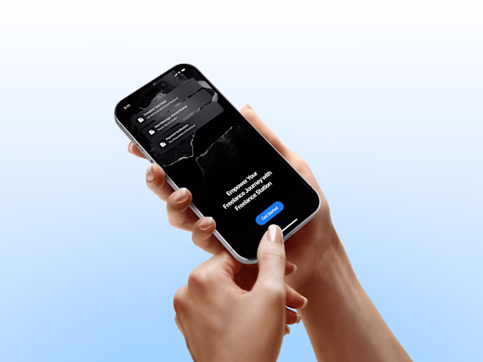 Freelance Station — Mobile App UI/UX Design