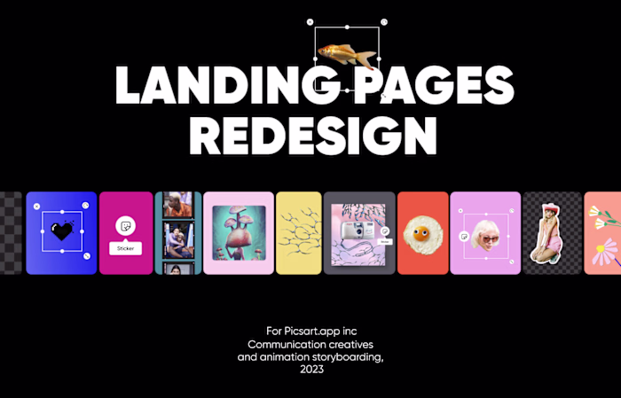 Landing pages – Picsart 