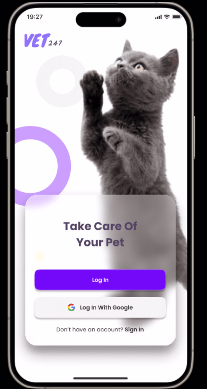 VET 247 - Pet Care Mobile App