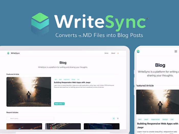 GitHub - tayormi/writesync: A modern, responsive blog engine bu…