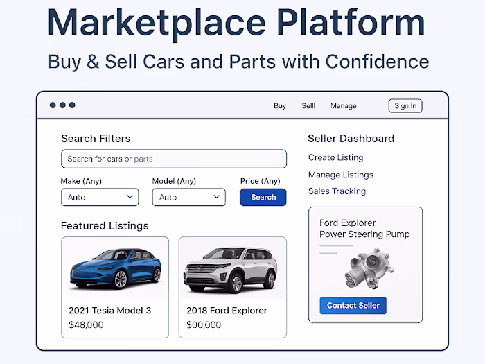 Oye Car Web Application Development