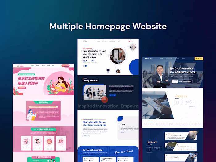 Multiple Homepage Website 