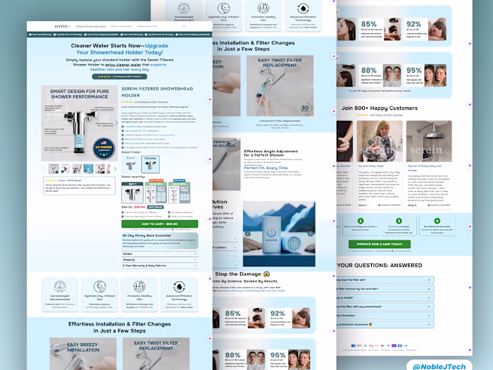 Serein Showerhead Subscription PDP