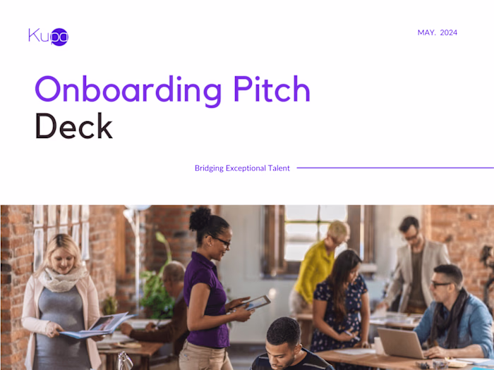 Presentation Deck Design for Talent Acquisition Company