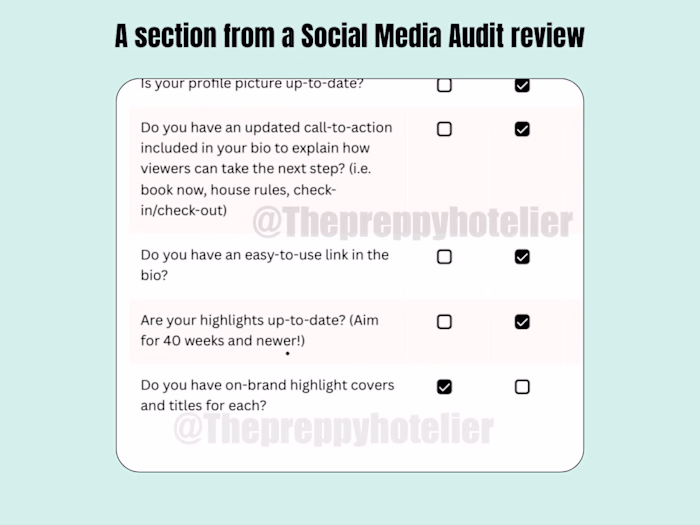 External Social Media Audit