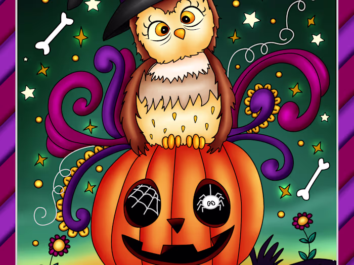 Coloring book cover design