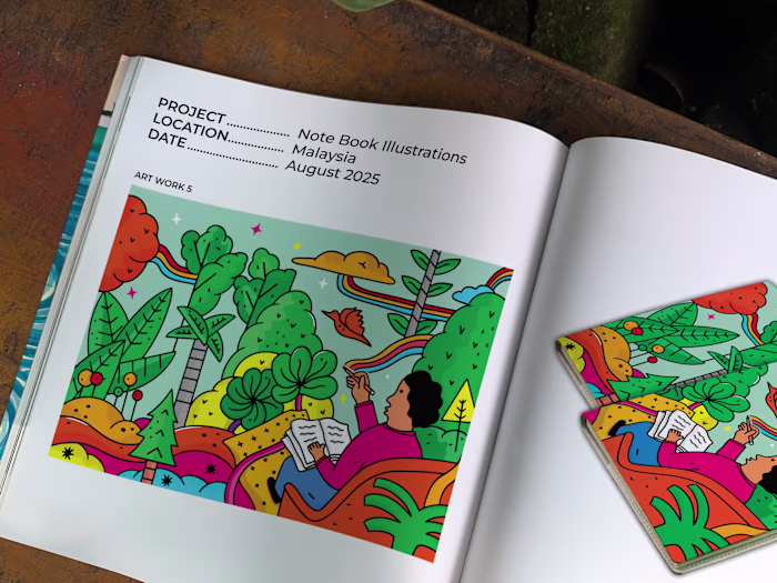 NOTE BOOK COVER ILLUSTRATION
Art Work
