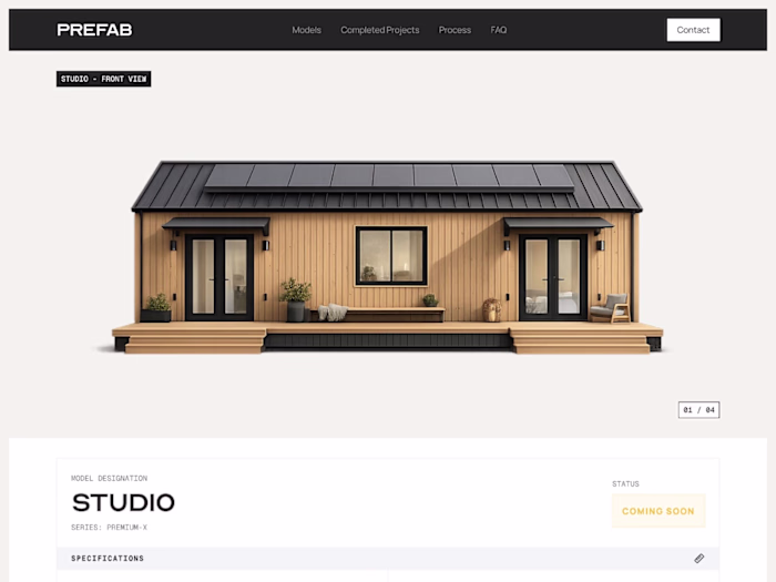 Prefab - Modular Architecture | Framer Template, is now avai...