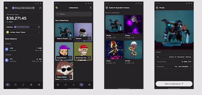 A crypto wallet app with wallet management, multi-currency s...