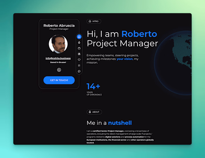 Rohita | Personal CV Framer website