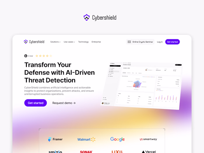 CyberShield AI-Powered Cybersecurity Website.
