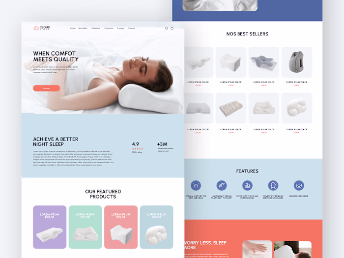CloudPillow : E-commerce Website
