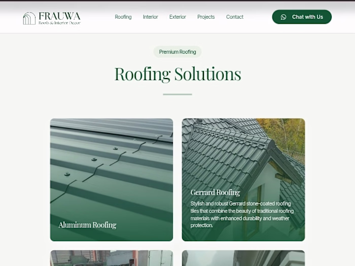 Frauwa Homes & Decor Website