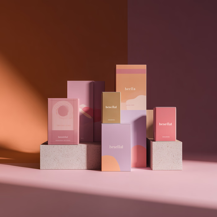 Clean, modern product & packaging visuals designed for premi...