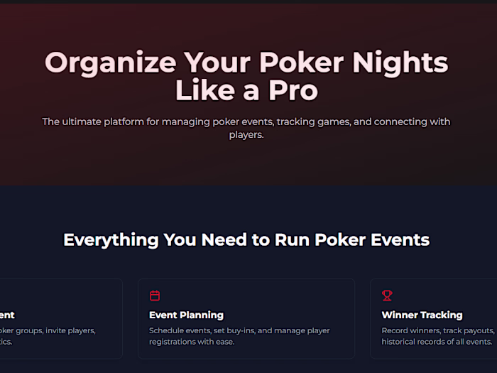 Suckingout.com - Organize Your Poker Games