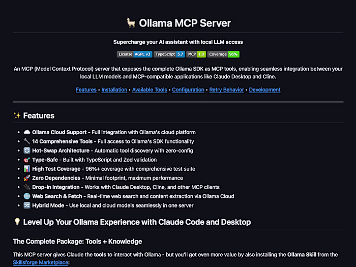 https://github.com/rawveg/ollama-mcp