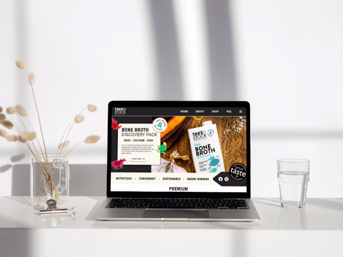 Shopify Web Design & UX for Wellness & Food Brand – Take Stock