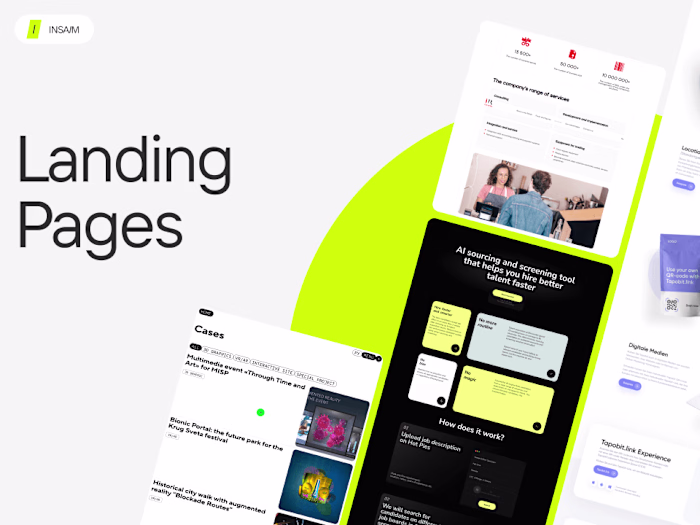 Landing page / Product page for Startups and IT companies