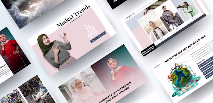 Modest Fashion Pitch Deck Design