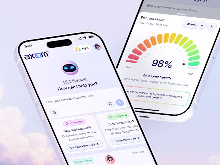 Axiom. AI-Powered Educational App Design