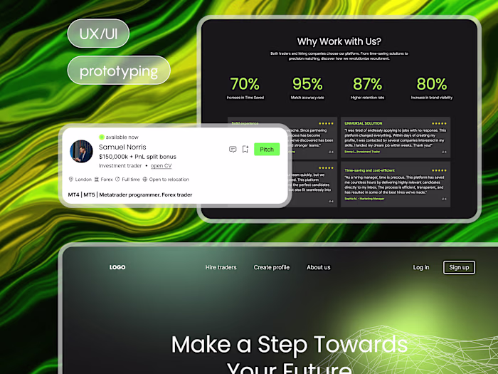 Interactive Prototype for a Reverse Job Board
