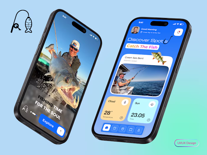 Fishing Mobile App UI/UX Design