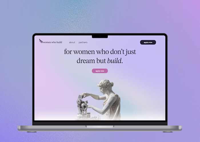 Brand Identity and Landing Page Design for Women Who Build