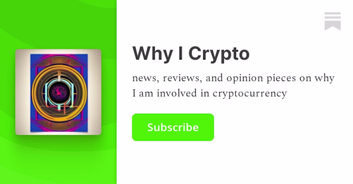 Why I Crypto | Iain Taylor | Substack