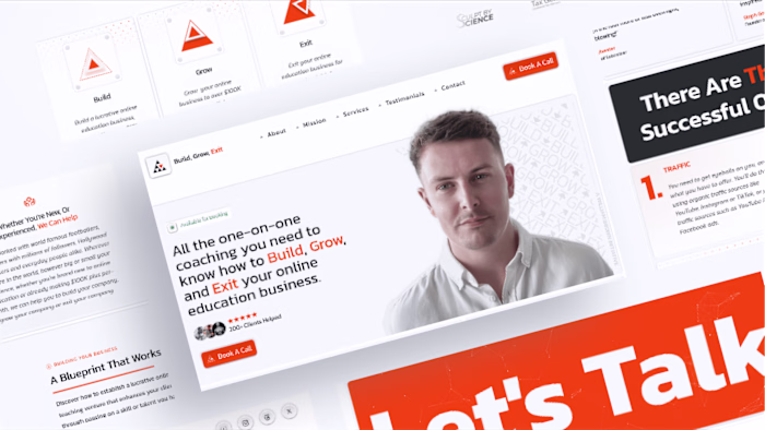 Build, Grow, Exit Landing Page (Framer)