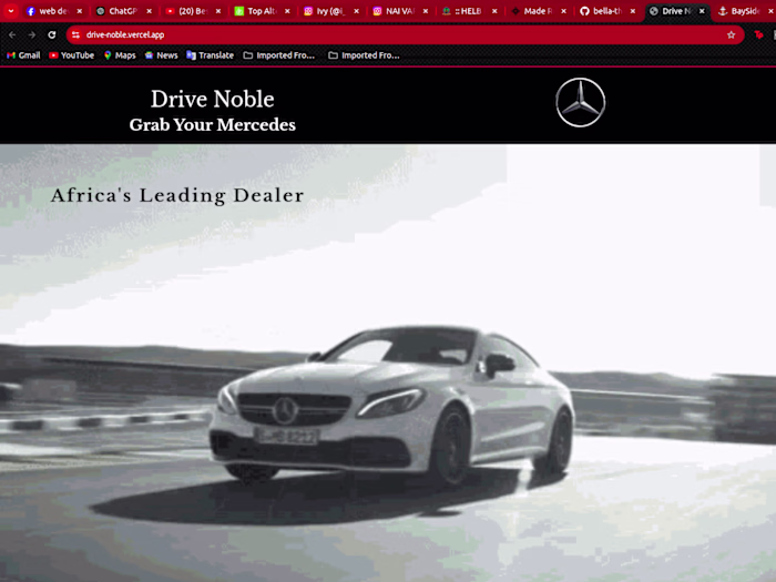 Drive Noble Car Dealership Company | Responsive Website Design