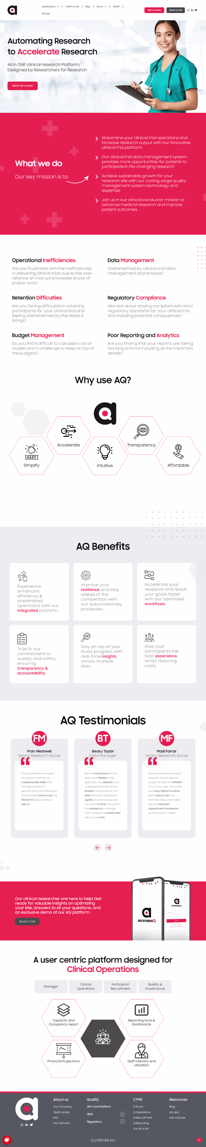 AQ Trials Website Development