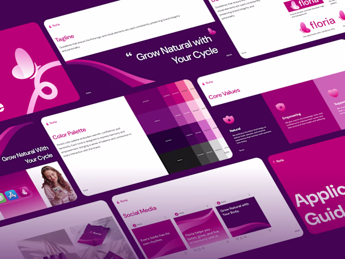 Floria - Brand Identity Guidelines Kit