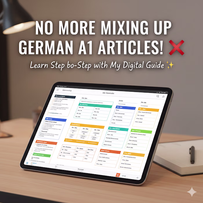Mastering German articles can be