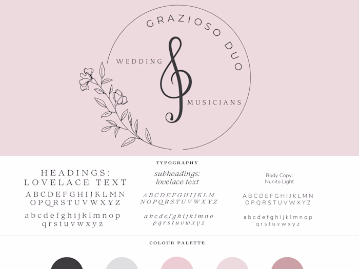 Grazioso Duo | Logo & Brand Board Design