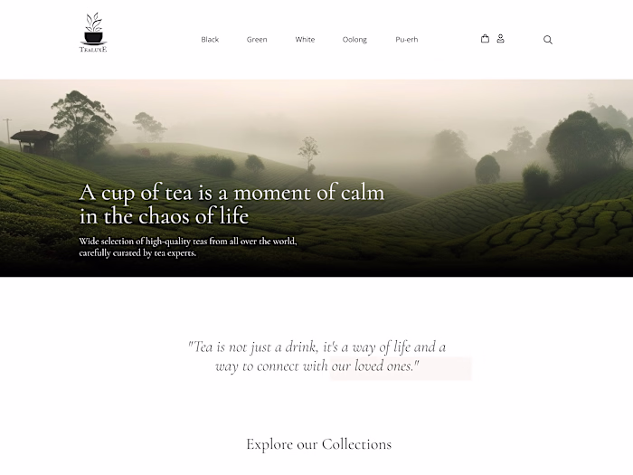 Responsive Website for Tea Shop HTML/CSS