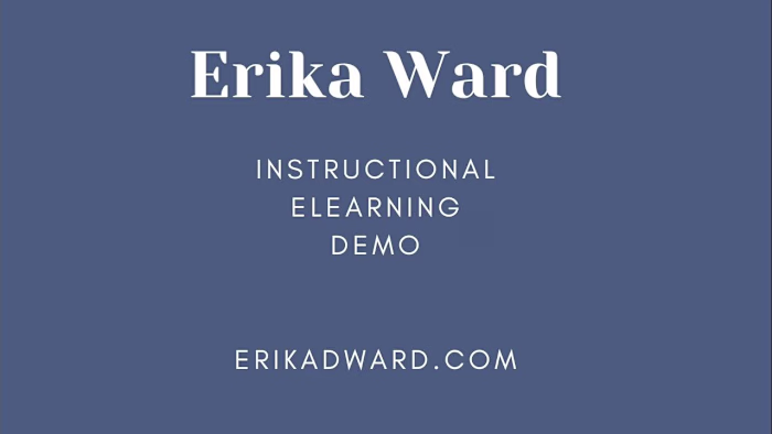 Erika Ward - Instructional eLearning Voiceover Demo - YouTube