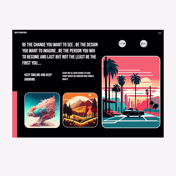 UI/UX Design for website