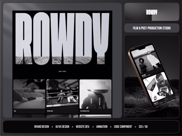 Film Studio | Web Design + Motion Design
