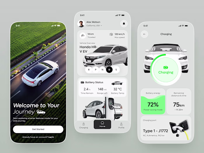 This EV Energy Monitoring Mobile