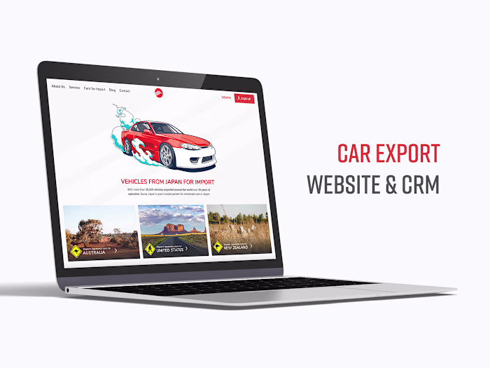 Car Export Website & CRM