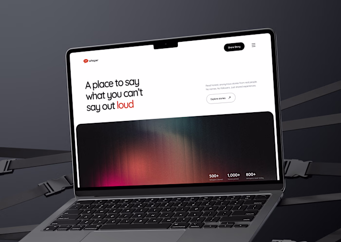 Whisper: A Quiet Digital Space App Design