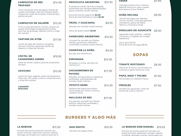 Menu Design