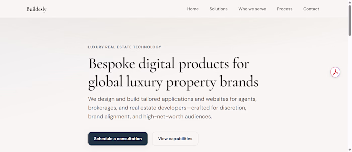 Luxury real estate technology