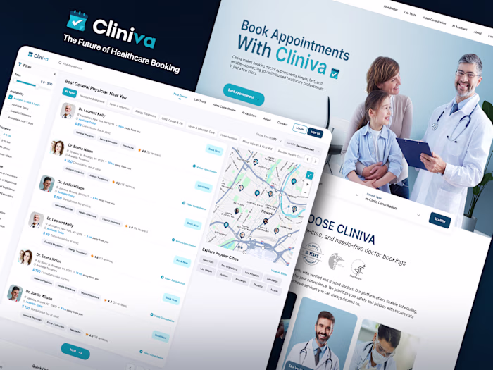Cliniva - Healthcare Appointment Booking System Design