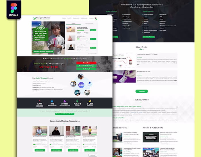 Web UI/UX Design for NGO