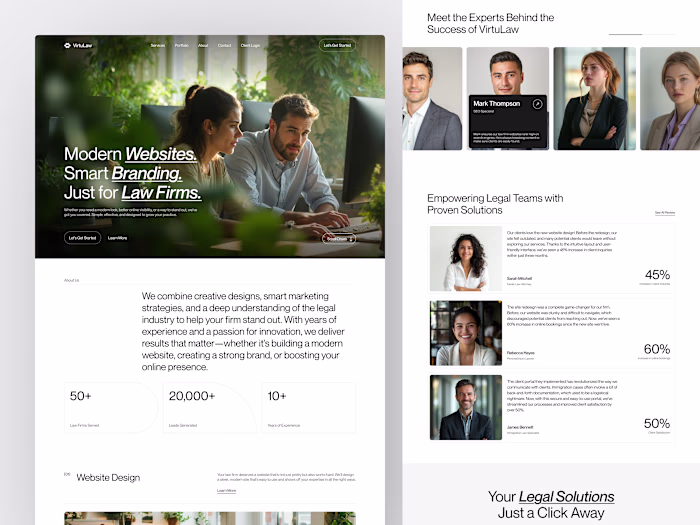 Virtulaw - Law Firm Landing Page