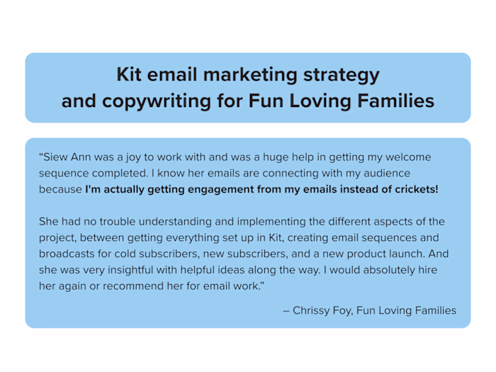 Kit email marketing strategy and copywriting