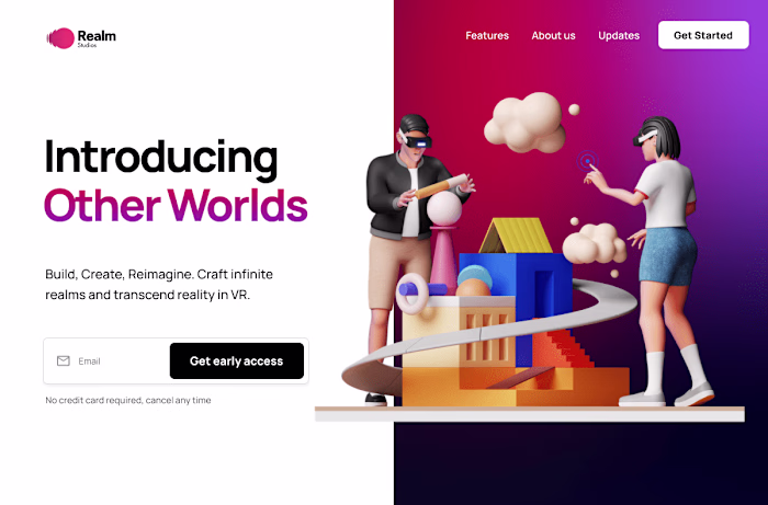 Web3 Waiting List Landing Page + Email Design